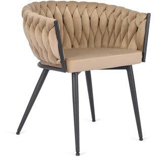 Стул бархатный MEBEL ELITE EMPOLI Velvet Бежевый