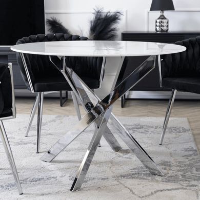 Обеденный стол MEBEL ELITE SOUL 100*100 см Белый