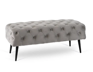 Лава бархатная MEBEL ELITE VERA 2 Velvet Серый