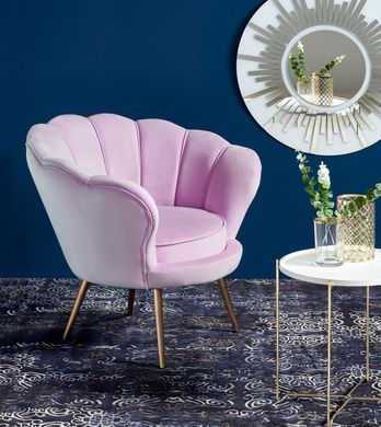Кресло Amorino Velvet Розовый HALMAR