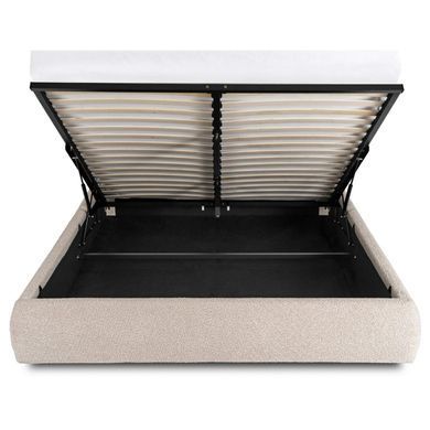 Ліжко MEBEL ELITE BRISTOL Boucle 160x200 см Бежевий