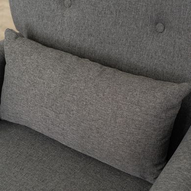 Кресло мягкое MEBEL ELITE BUNNY Темно-серый