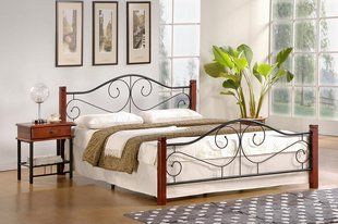 Кровать Violetta Коричневий 160х200 см HALMAR