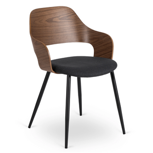 Стул MEBEL ELITE ORBI Дуб Орех / Черный
