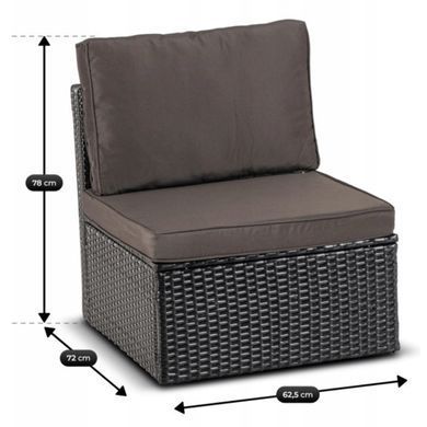 Комплект садових меблів MEBEL ELITE CALIENTE Коричневий