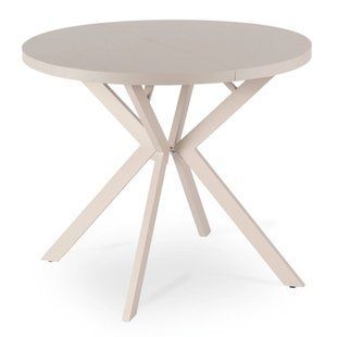Раскладной обеденный стол MEBEL ELITE LUGO 90(190)* 76 см Кашемир/Кашемир