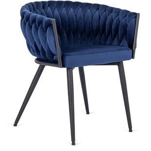 Стул бархатный MEBEL ELITE EMPOLI Velvet Темно-синий