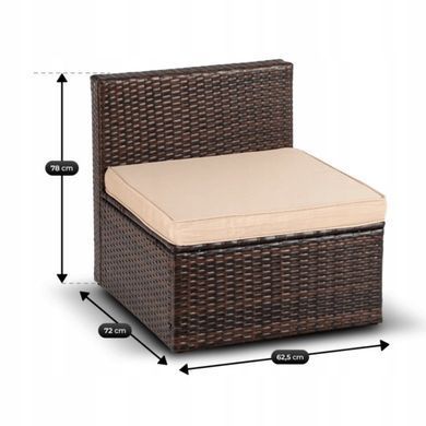 Комплект садових меблів MEBEL ELITE CALIENTE Бежевий