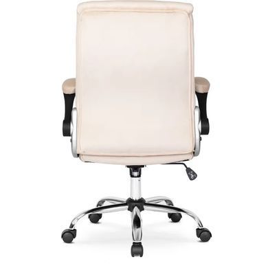 Крісло офісне обертове оксамитовий MEBEL ELITE SORIN 2 Velvet Бежевий