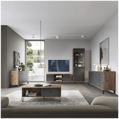 Комод MEBEL ELITE BACARDI Графит