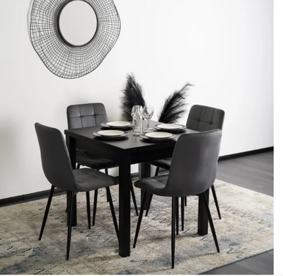 Стіл розкладний MEBEL ELITE MAX 80-160х80 см чорний