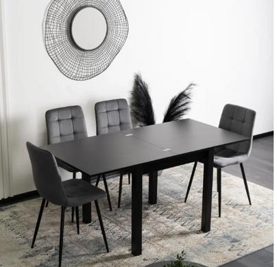 Стіл розкладний MEBEL ELITE MAX 80-160х80 см чорний