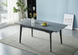 Стіл INTARSIO BERLIN CERAMIC 140(180)*80 сірий мат/чорний каркас