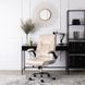 Крісло офісне обертове оксамитовий MEBEL ELITE SORIN 2 Velvet Бежевий