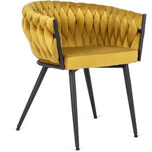 Стул бархатный MEBEL ELITE EMPOLI Velvet Горчичное