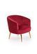 Крісло Crown Velvet Бордовий HALMAR