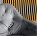 Барний стілець оксамитовий MEBEL ELITE SALEM велюр сірий / чорний
