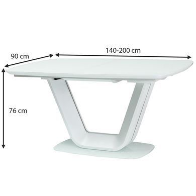 Стіл Armani Білий 140(200)x90 см SIGNAL
