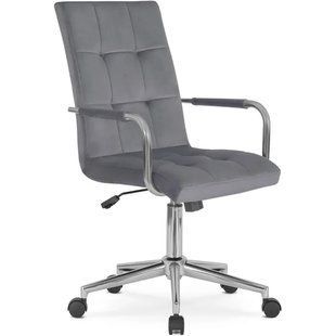 Кресло офисное поворотное MEBEL ELITE BOSTON Velvet Серый