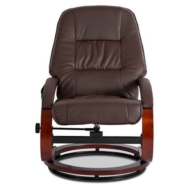 Кресло мягкое массажное с подставкой MEBEL ELITE CANO Коричневый