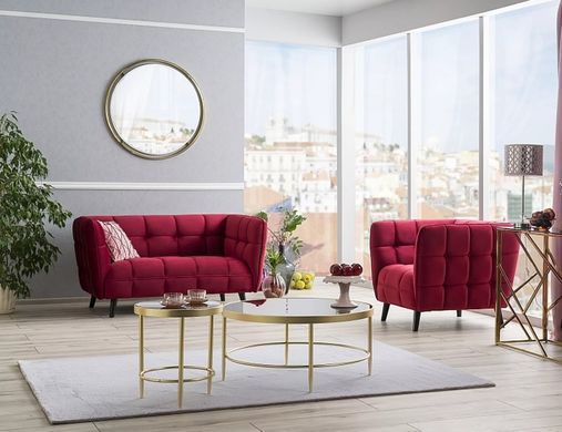 Диван Castello 2 Velvet Бордовый SIGNAL
