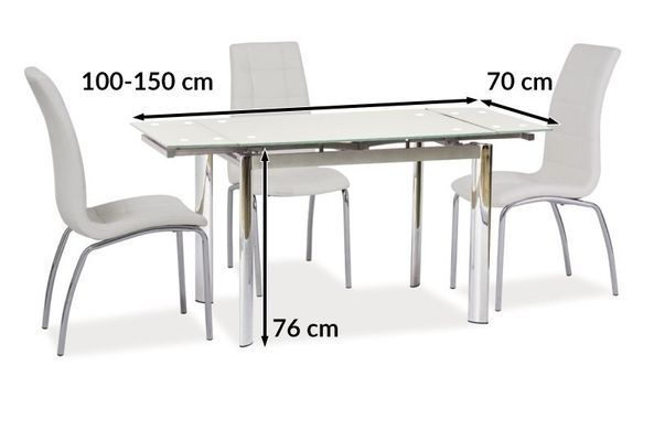 Стол GD-019 Белый 100(150)x70 см SIGNAL