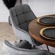 Стул поворотный бархатный MEBEL ELITE LUNA велюр Серый