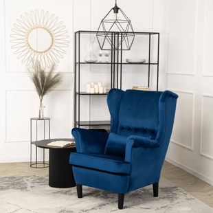 Крісло м'яке MEBEL ELITE KLARIS 2 Welur Синій