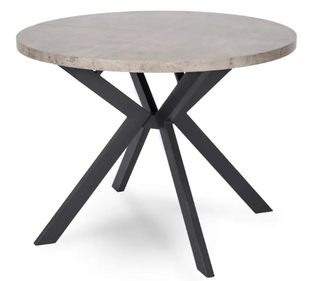 Стіл розкладний круглий MEBEL ELITE LUKAS 100-250х100 см Бетон