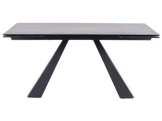Стол Salvadore Ceramic II 120(180)x80 см Серый / Черный Мат SIGNAL