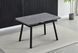 Стіл INTARSIO MADRID CERAMIC 120(180)*85 grigio latte matt/чорний каркас