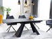 Стол Salvadore Ceramic II 120(180)x80 см Серый / Черный Мат SIGNAL
