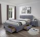 Кровать Modena 3 Velvet Серый 160х200 см HALMAR