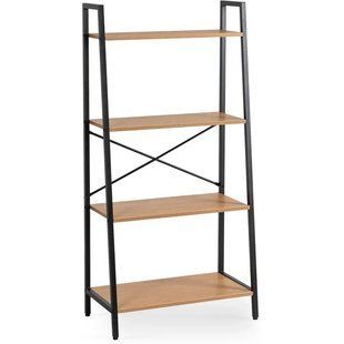 Стелаж MEBEL ELITE GIA Дуб / Чорний