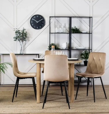 Стілець оксамитовий MEBEL ELITE ROBIN велюр Бежевий