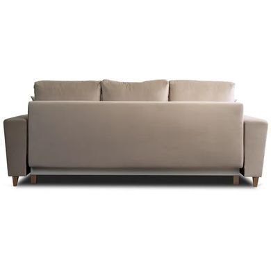 Диван 3-х місний оксамитовий MEBEL ELITE EMIL Velvet 230 см бежевий