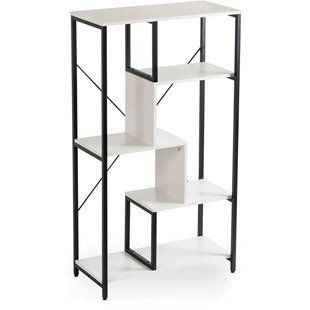 Стеллаж MEBEL ELITE TIM белый / черный