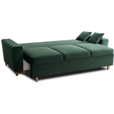 Диван 3-х місний оксамитовий MEBEL ELITE EMIL Velvet 230 см зелений