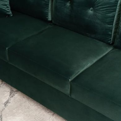 Диван 3-х місний оксамитовий MEBEL ELITE EMIL Velvet 230 см зелений