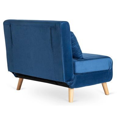 Диван раскладной MEBEL ELITE MARRY 2 Welur Синий