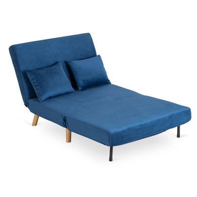 Диван раскладной MEBEL ELITE MARRY 2 Welur Синий
