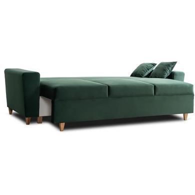 Диван 3-х місний оксамитовий MEBEL ELITE EMIL Velvet 230 см зелений