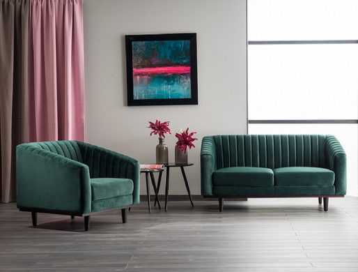 Диван Asprey 2 Velvet Зелений SIGNAL