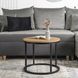 Журнальний стіл MEBEL ELITE LELLA 53*53 см Дуб золотий
