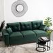 Диван 3-х місний оксамитовий MEBEL ELITE EMIL Velvet 230 см зелений