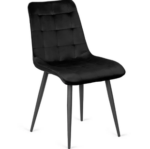 Стул бархатный MEBEL ELITE GOMEZ Velvet Черный