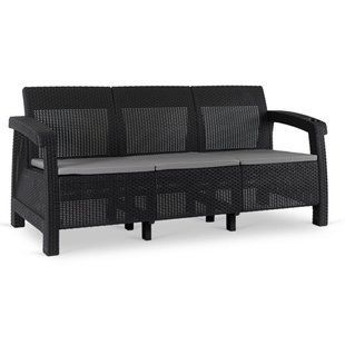 Садовый диван MEBEL ELITE FLINT Черный