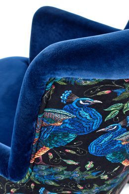 Крісло PAGONI велюр Темно синій HALMAR
