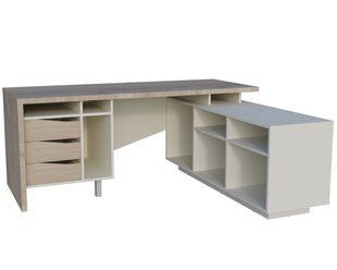 Стіл письмовий CONNECT 1 R SK 1900*786 Дуб кремона котта/Стоун бейж