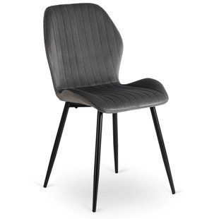 Стул бархатный MEBEL ELITE LILAC Серый